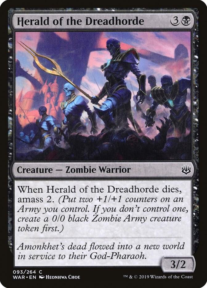 Herald of the Dreadhorde 93 card from War of the Spark