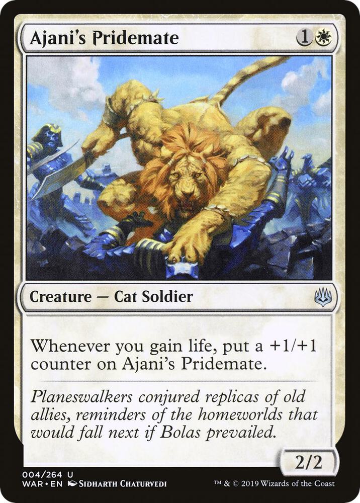 Ajani's Pridemate 4 card from War of the Spark