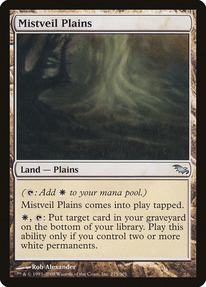 Mistveil Plains 275 card from Shadowmoor