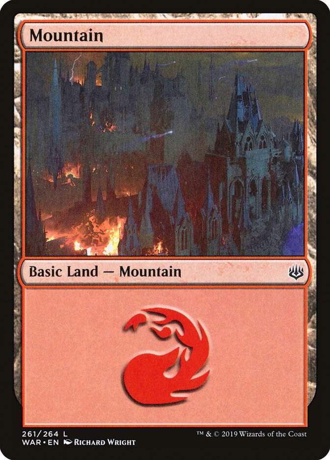 Mountain 261 card from War of the Spark