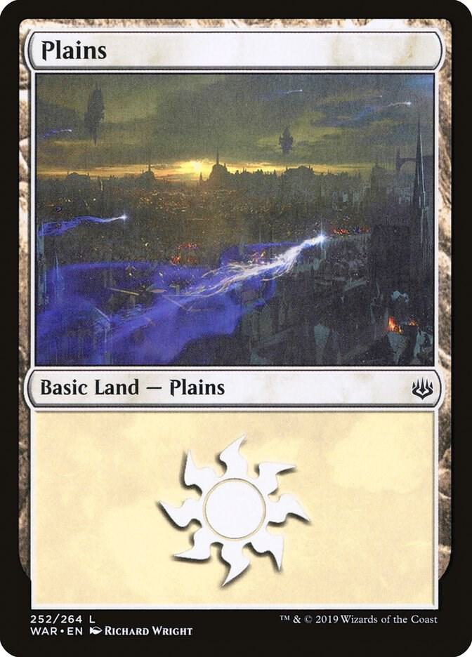 Plains 252 card from War of the Spark