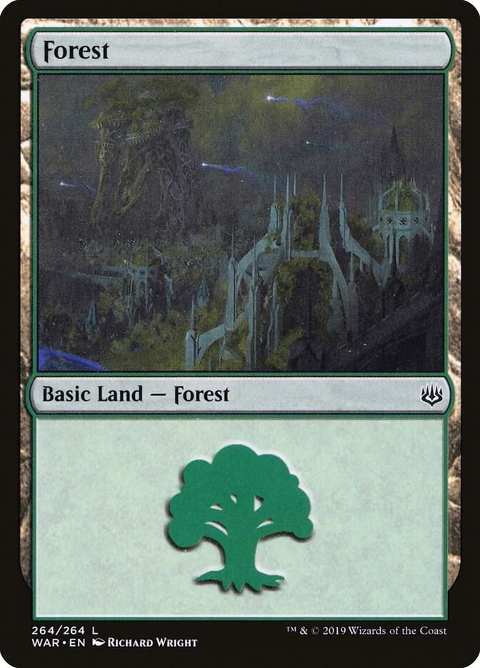 Forest 264 card from War of the Spark