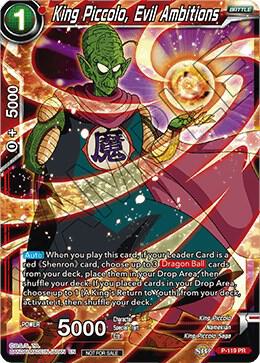King Piccolo, Evil Ambitions (Power Booster) P-119 card from Promotion Cards