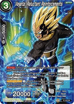 Vegeta, Reluctant Reinforcements (Power Booster) P-123 card from Promotion Cards
