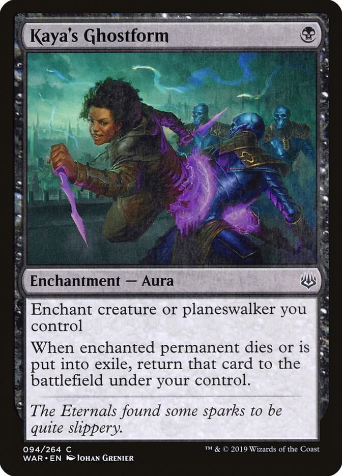 Kaya's Ghostform 94 card from War of the Spark