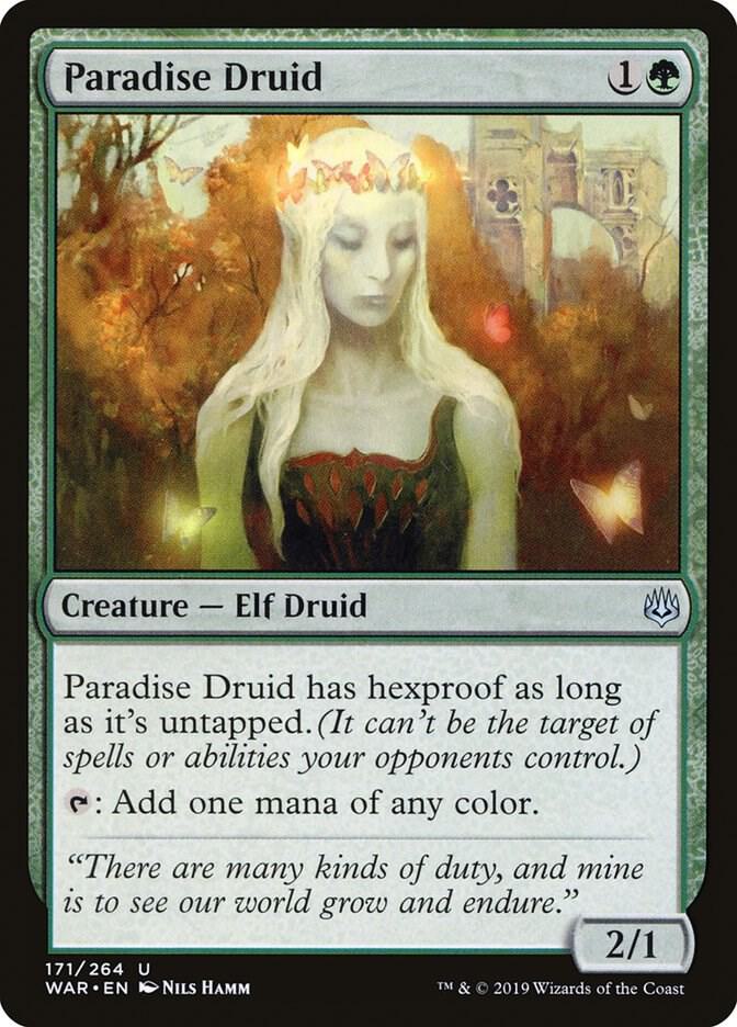 Paradise Druid 171 card from War of the Spark