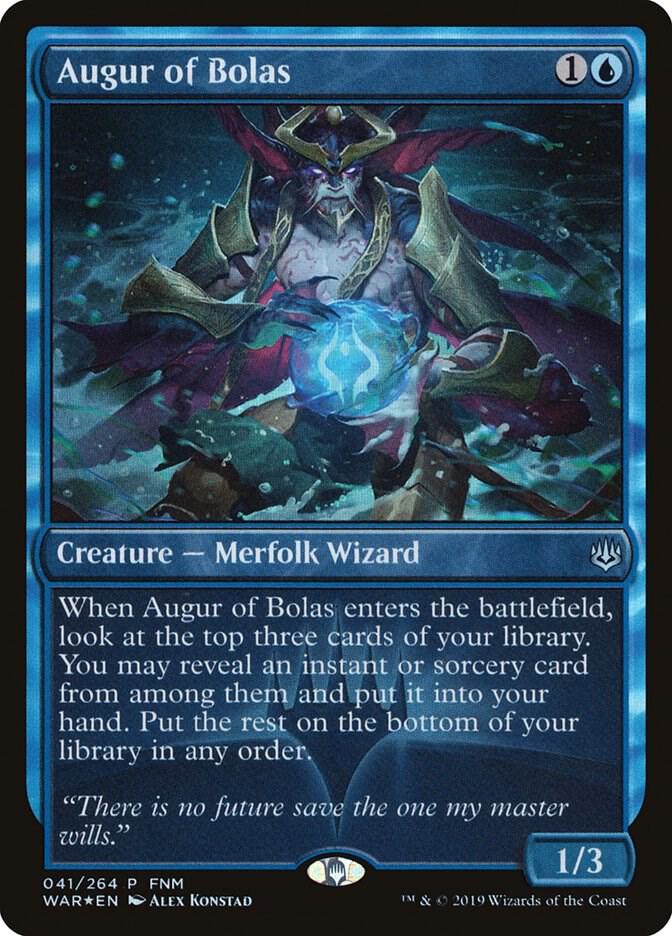 Augur of Bolas 41 card from FNM Promos