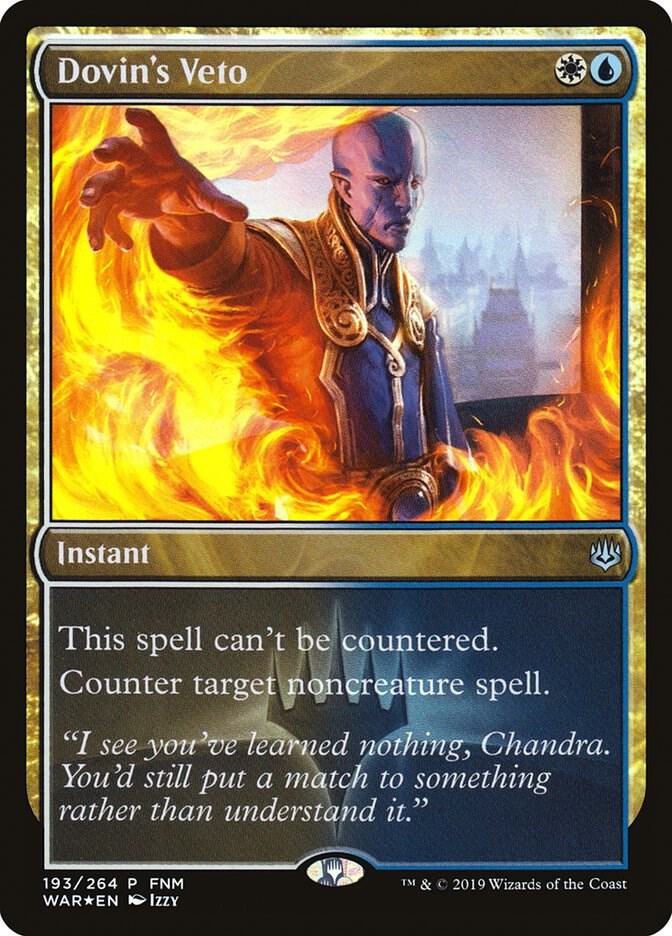 Dovin's Veto 193 card from FNM Promos