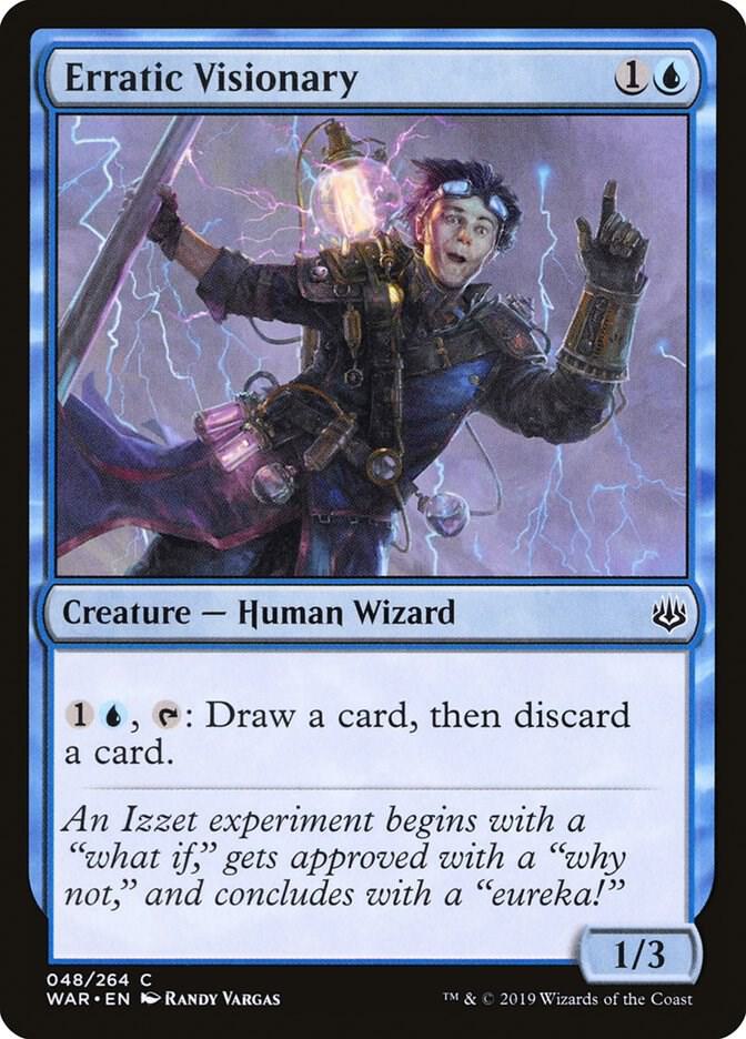 Erratic Visionary 48 card from War of the Spark