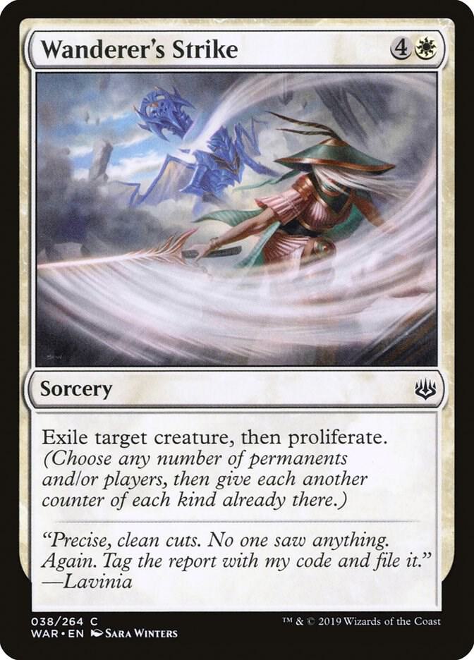Wanderer's Strike 38 card from War of the Spark