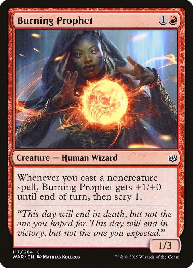 Burning Prophet 117 card from War of the Spark