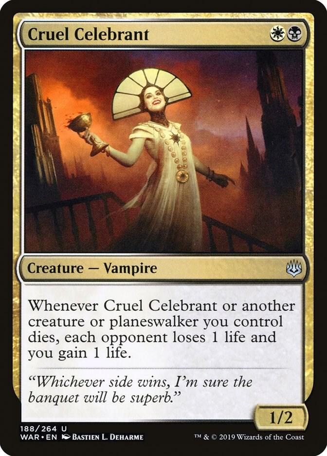Cruel Celebrant 188 card from War of the Spark