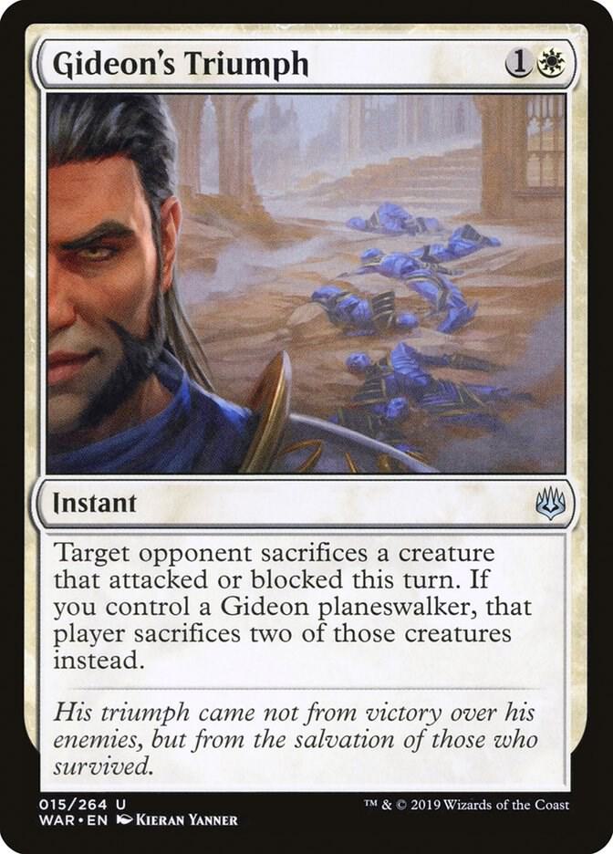 Gideon's Triumph 15 card from War of the Spark
