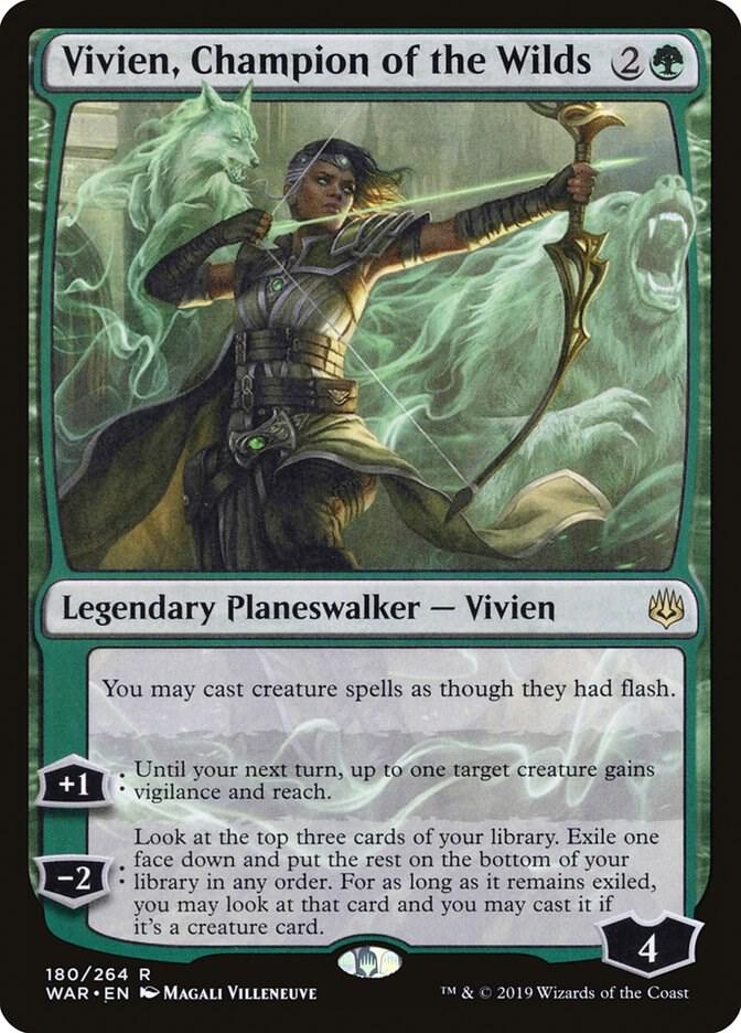 Vivien, Champion of the Wilds 180 card from War of the Spark