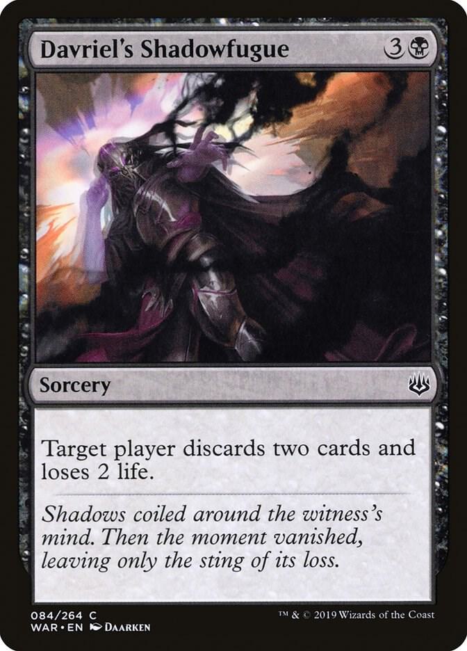 Davriel's Shadowfugue 84 card from War of the Spark