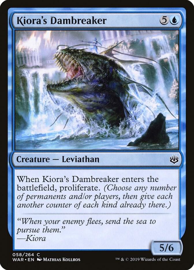 Kiora's Dambreaker 58 card from War of the Spark