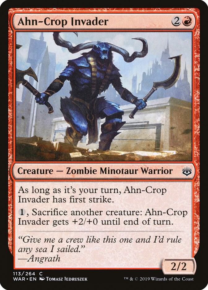 Ahn-Crop Invader 113 card from War of the Spark