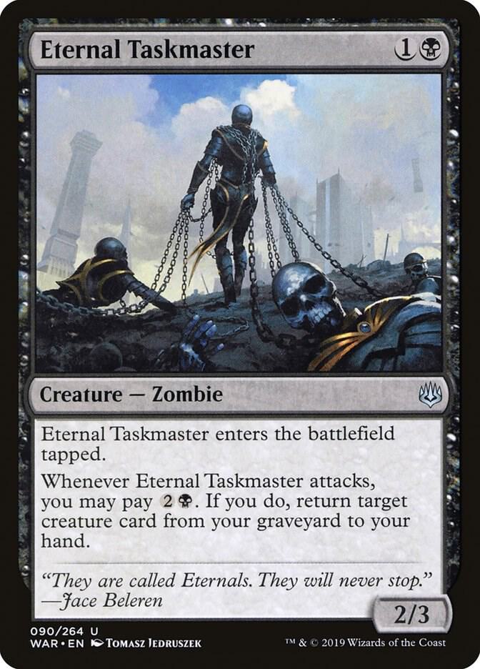 Eternal Taskmaster 90 card from War of the Spark