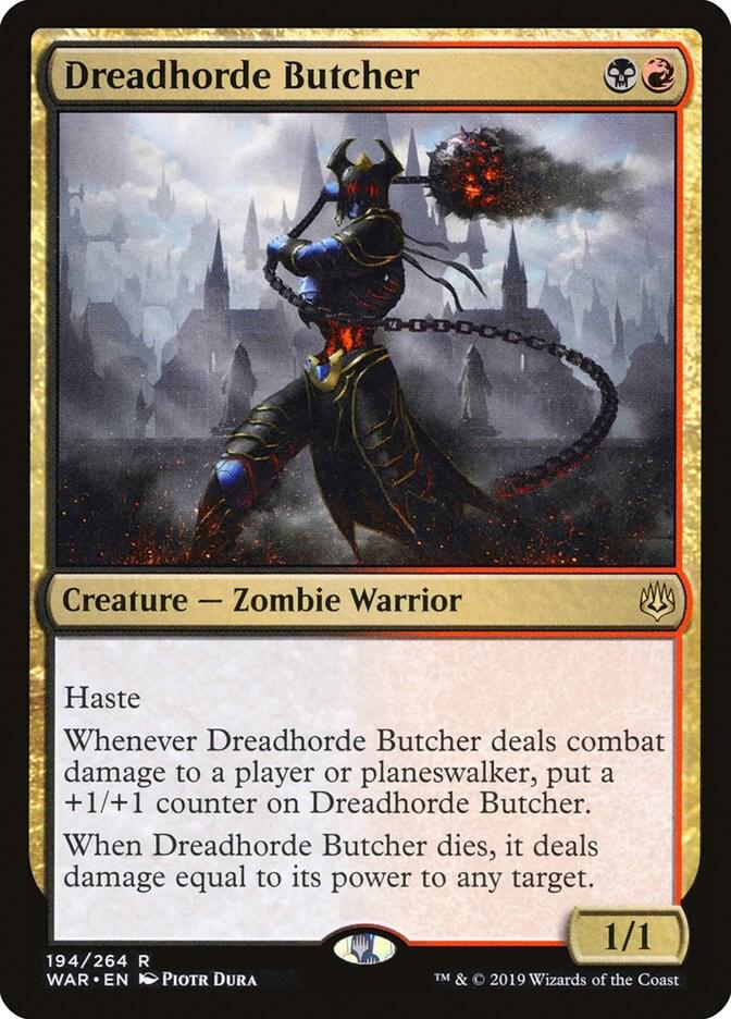 Dreadhorde Butcher 194 card from War of the Spark