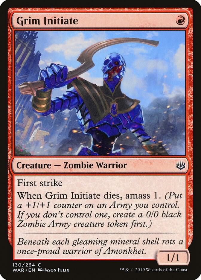 Grim Initiate 130 card from War of the Spark