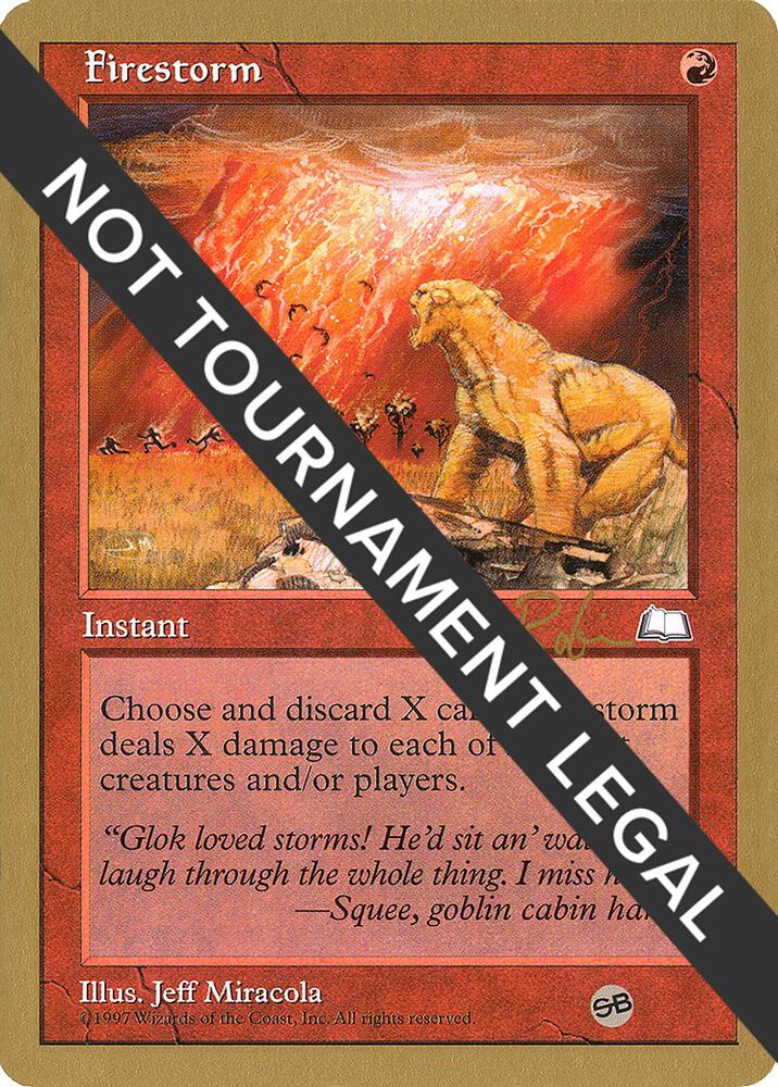 Firestorm - 1998 Ben Rubin (WTH) (SB) card from World Championship Decks