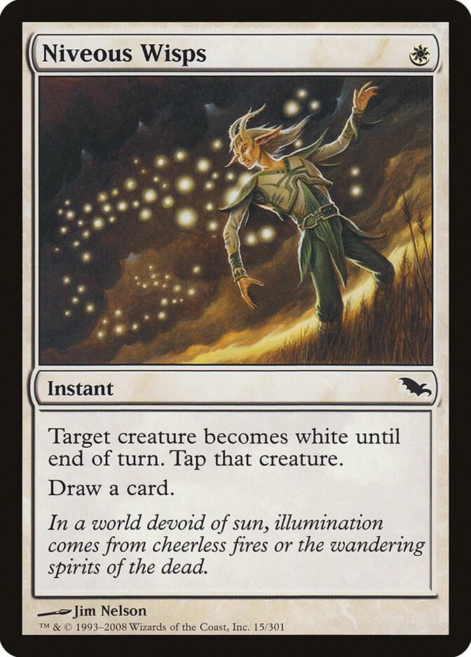 Niveous Wisps 15 card from Shadowmoor