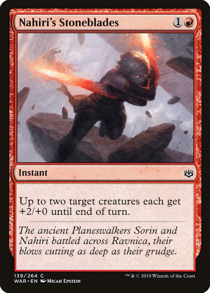 Nahiri's Stoneblades 139 card from War of the Spark