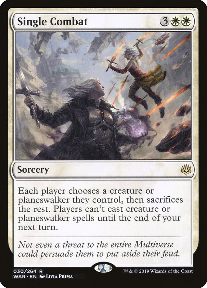 Single Combat 30 card from War of the Spark