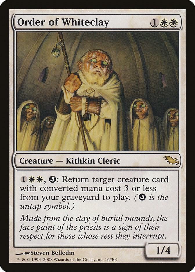 Order of Whiteclay 16 card from Shadowmoor