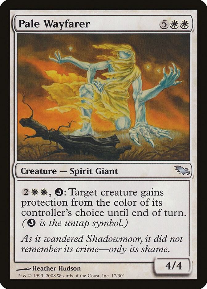 Pale Wayfarer 17 card from Shadowmoor