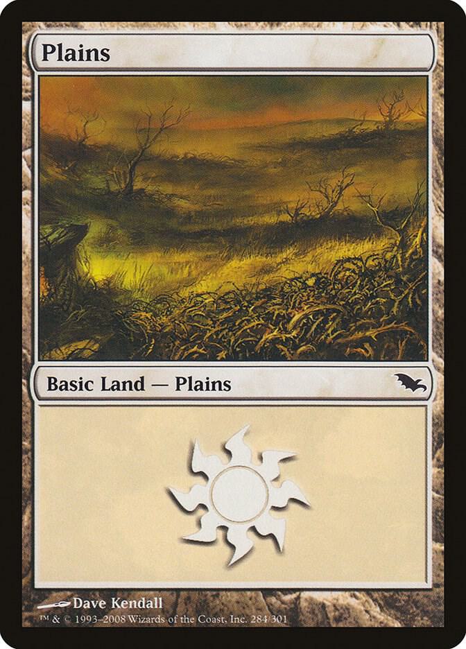 Plains 284 card from Shadowmoor