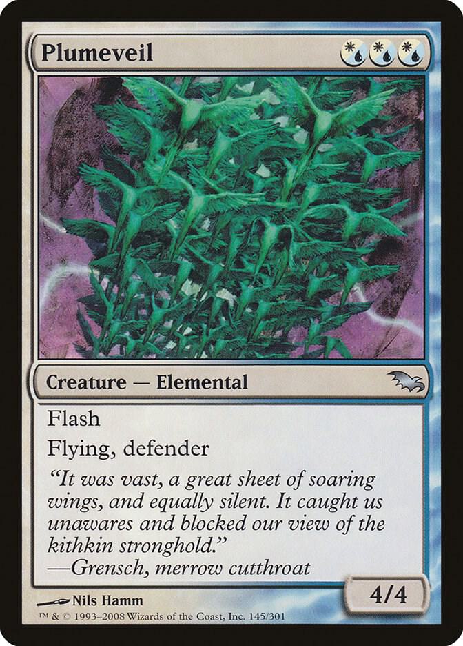 Plumeveil 145 card from Shadowmoor