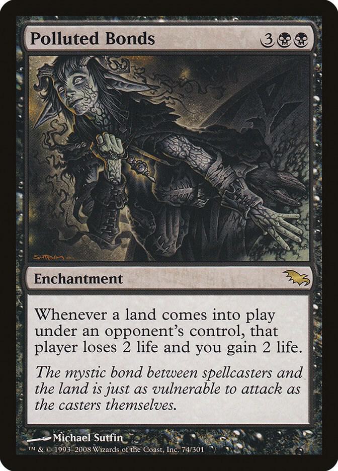 Polluted Bonds 74 card from Shadowmoor