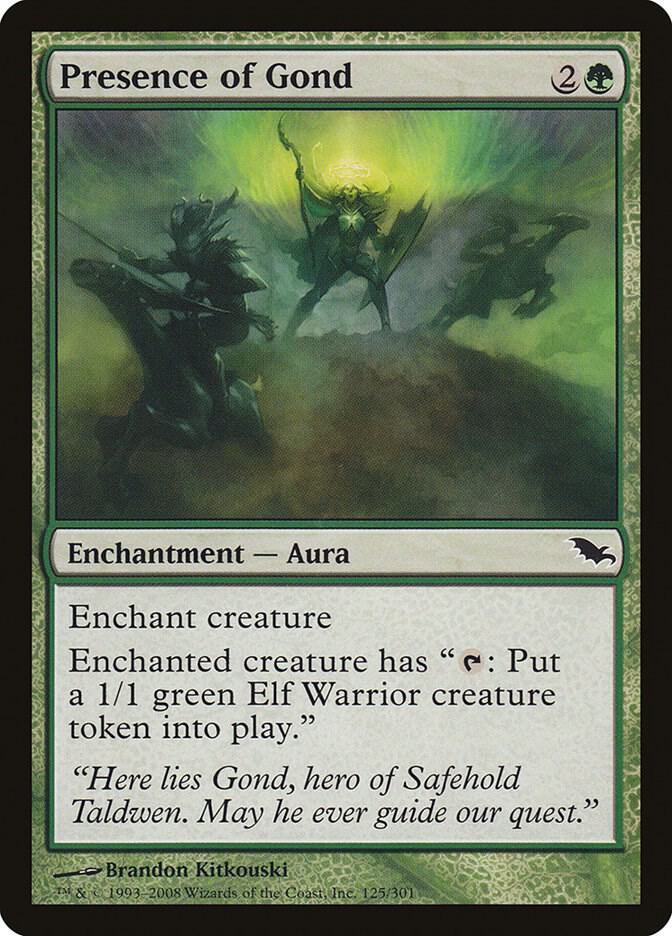 Presence of Gond 125 card from Shadowmoor