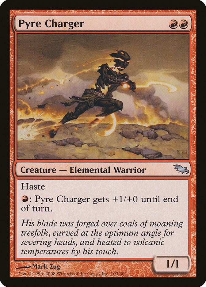Pyre Charger 103 card from Shadowmoor