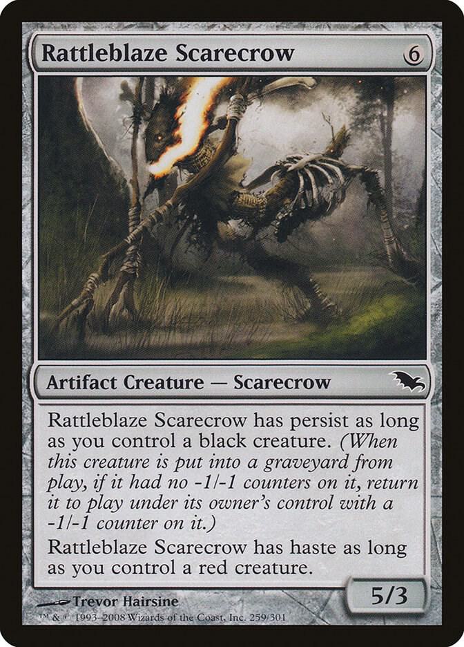 Rattleblaze Scarecrow 259 card from Shadowmoor
