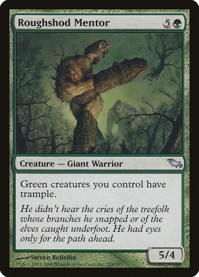 Roughshod Mentor 128 card from Shadowmoor