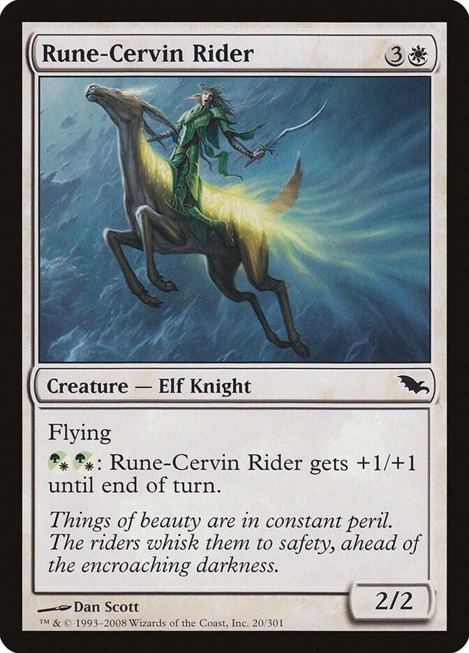 Rune-Cervin Rider 20 card from Shadowmoor
