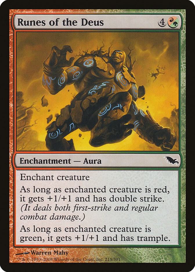 Runes of the Deus 215 card from Shadowmoor