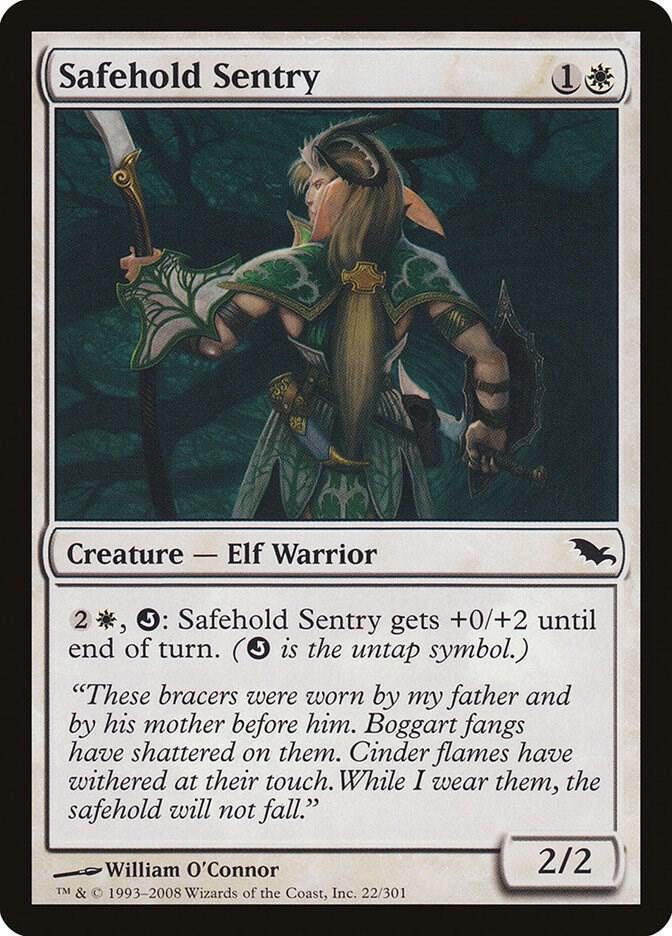 Safehold Sentry 22 card from Shadowmoor