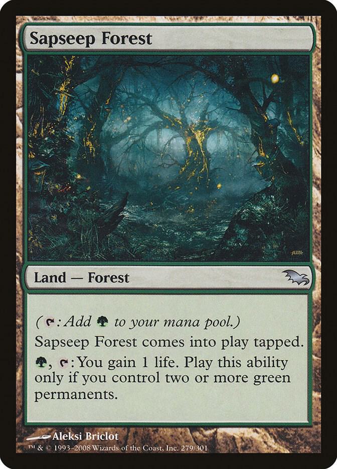 Sapseep Forest 279 card from Shadowmoor