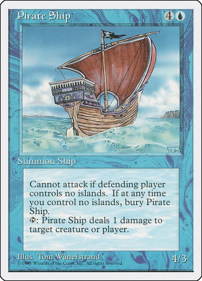 Pirate Ship card from Fourth Edition
