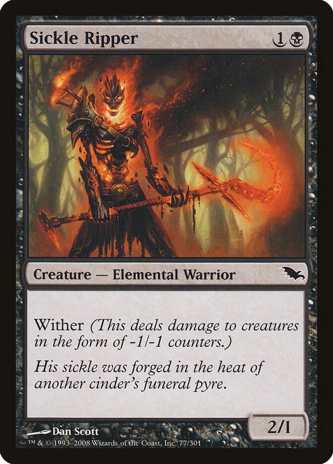 Sickle Ripper 77 card from Shadowmoor