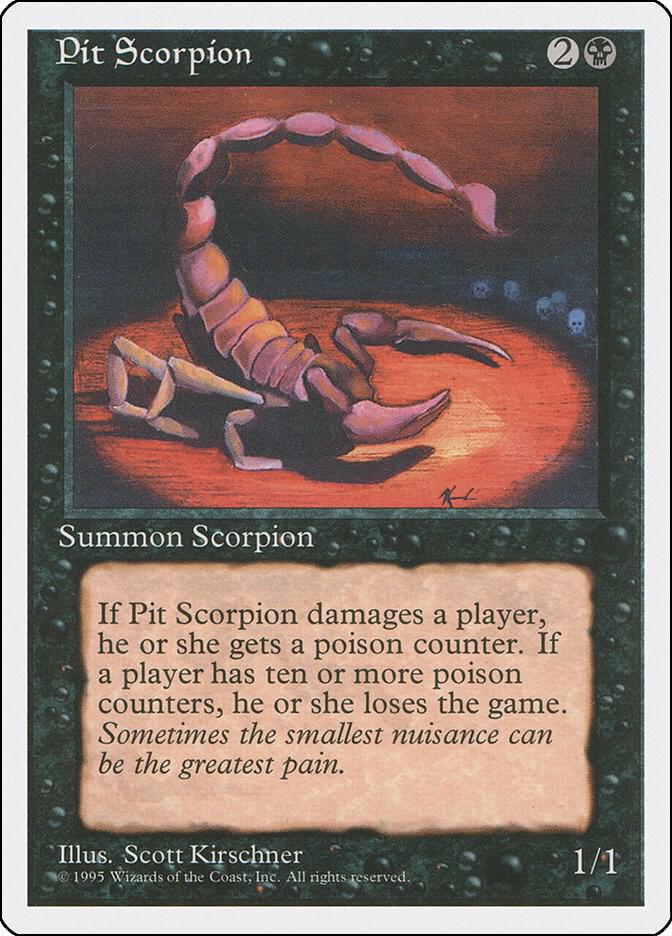 Pit Scorpion card from Fourth Edition