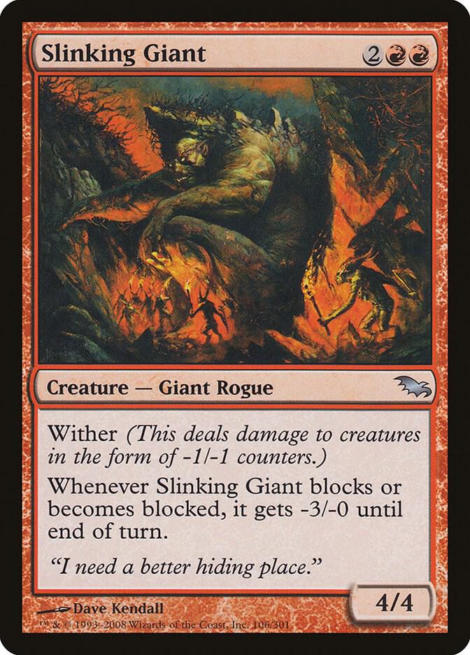 Slinking Giant 106 card from Shadowmoor