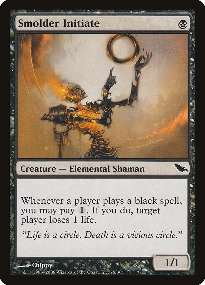 Smolder Initiate 78 card from Shadowmoor