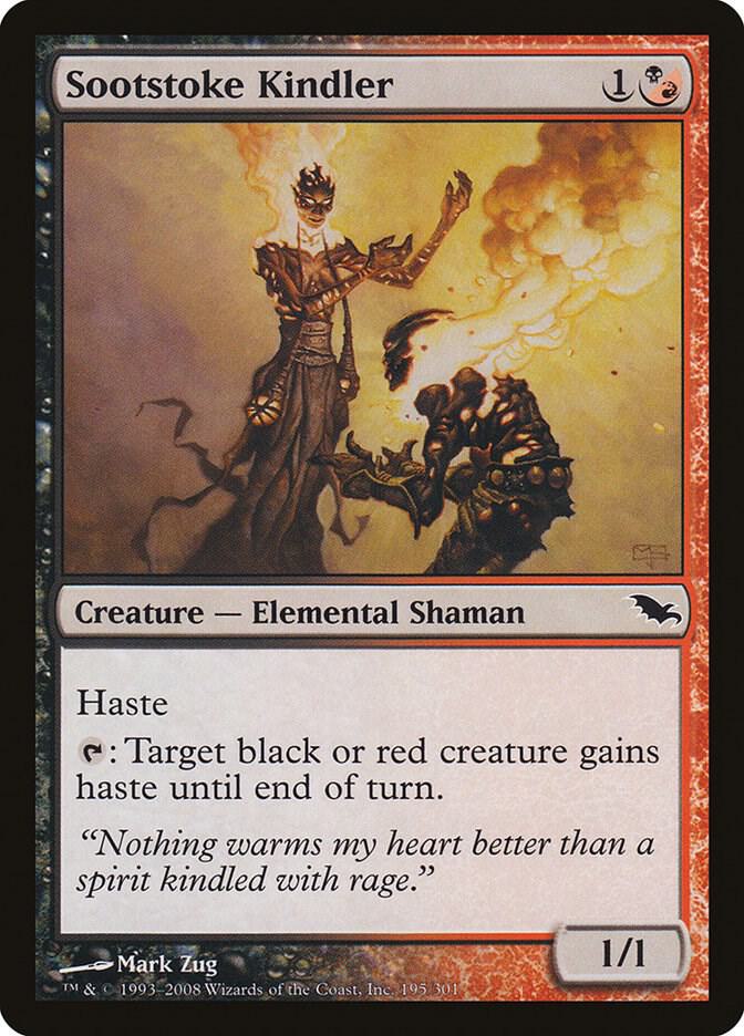Sootstoke Kindler 195 card from Shadowmoor
