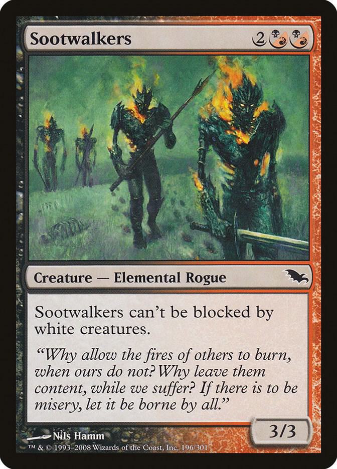 Sootwalkers 196 card from Shadowmoor