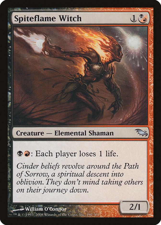 Spiteflame Witch 197 card from Shadowmoor