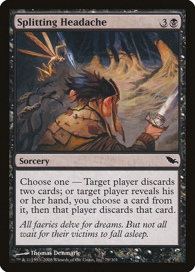 Splitting Headache 79 card from Shadowmoor